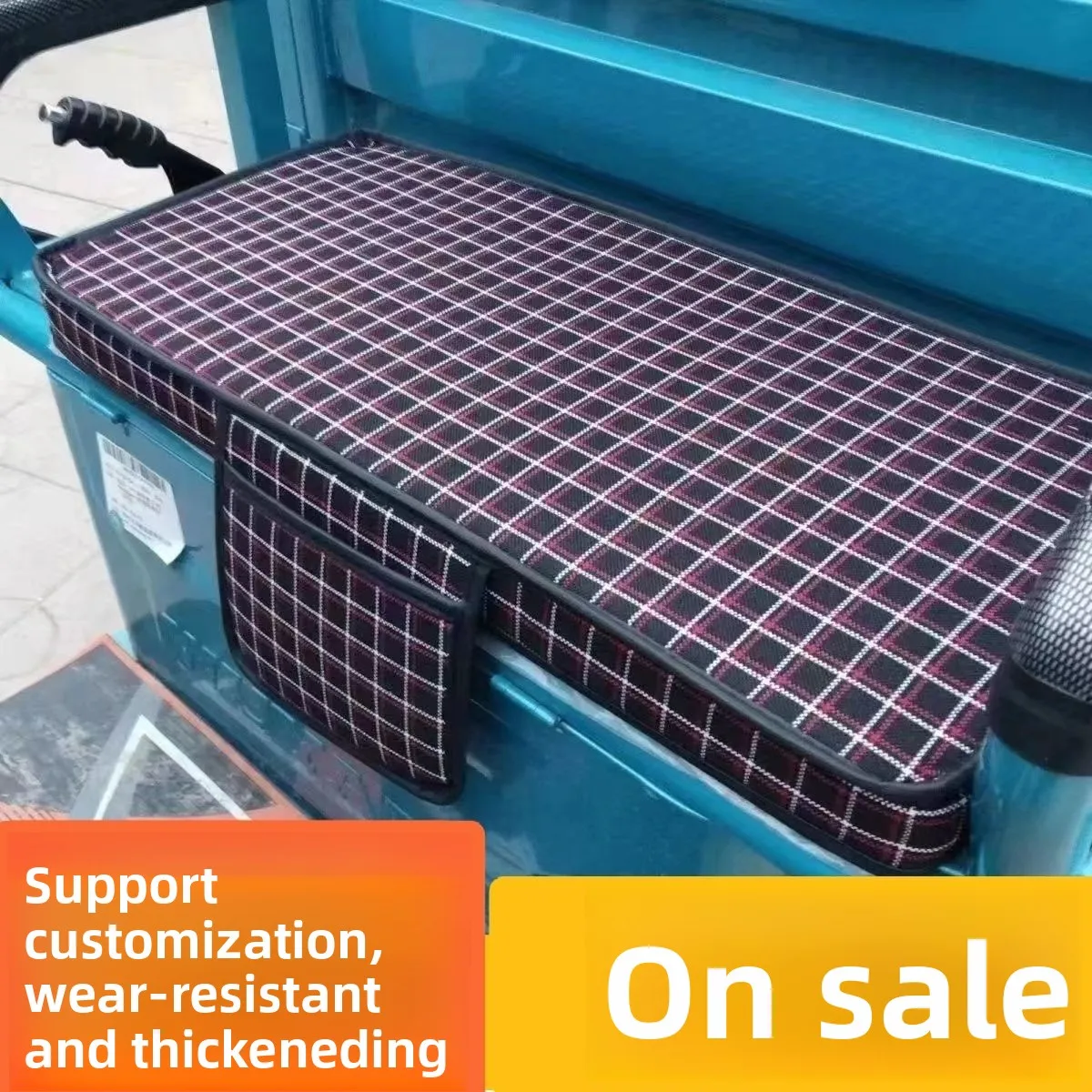 

Waterproof Full Cover Leather Motorcycle Seat Cover Universal Fit for Electric Tricycle All Season