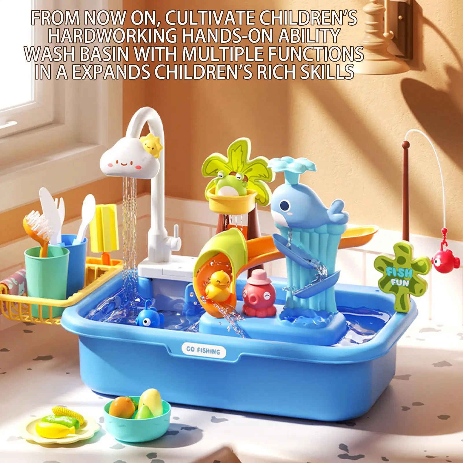 Children's Outdoor Beach Toy Tabletop Water Play Pool Sand PlatformIndoor And Outdoor Multi-Functional Beach Toy for Kids