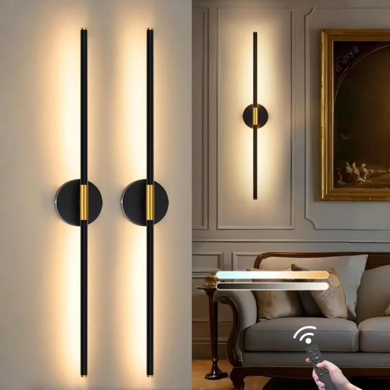 Rechargeable LED Picture Wall Light 360° Rotating Dimmable Art Lamp for Bedroom Living Room