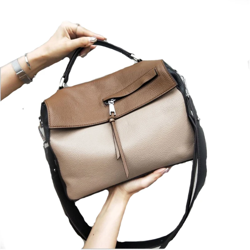 Luxury Designer Crossbody Bags for women's genuine leather handbags Lady cowhide Messenger Bags Fashion Leather ladies tote bag