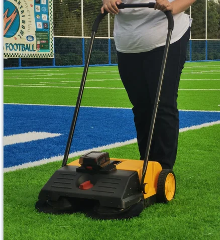 거리에 사용되는 브러시 부품이 포함된 후진식 리튬 배터리 구동 바닥 청소기 수동 청소 기계