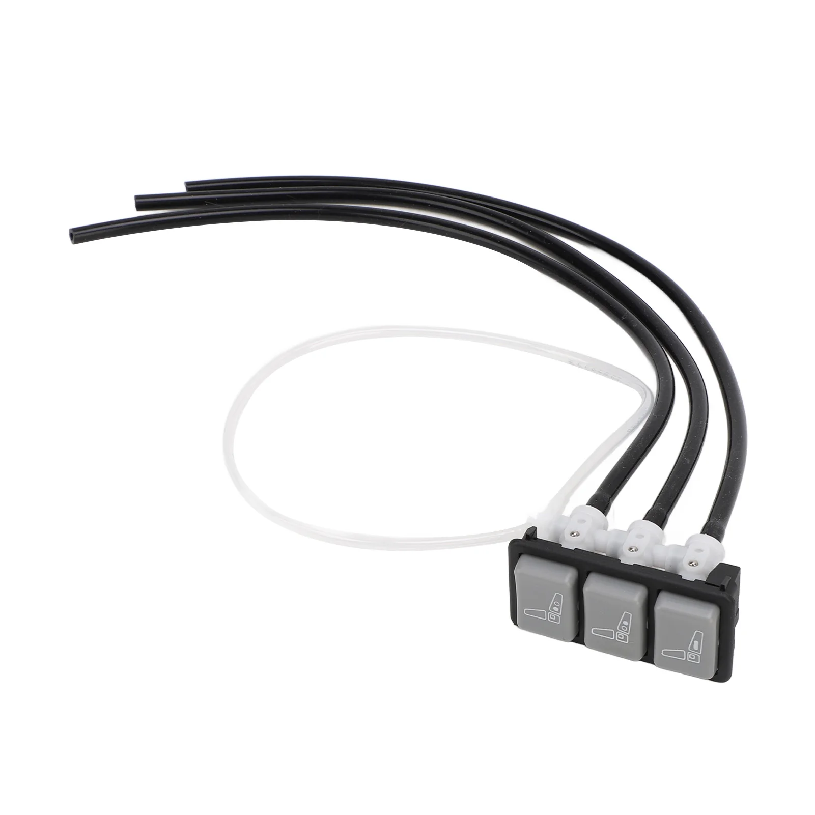 

Truck Seat Lumbar Adjustment Valve 29074‑02 3 Button Seat Lumbar Support Valve with 350mm Hose Replacement for MAN TGX Truck