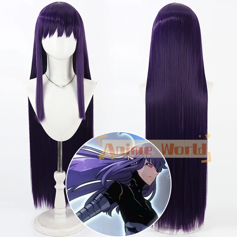 

Парик для косплея Solo Leveling Esil Radiru, длина 100 см, прямые фиолетовые термостойкие волосы