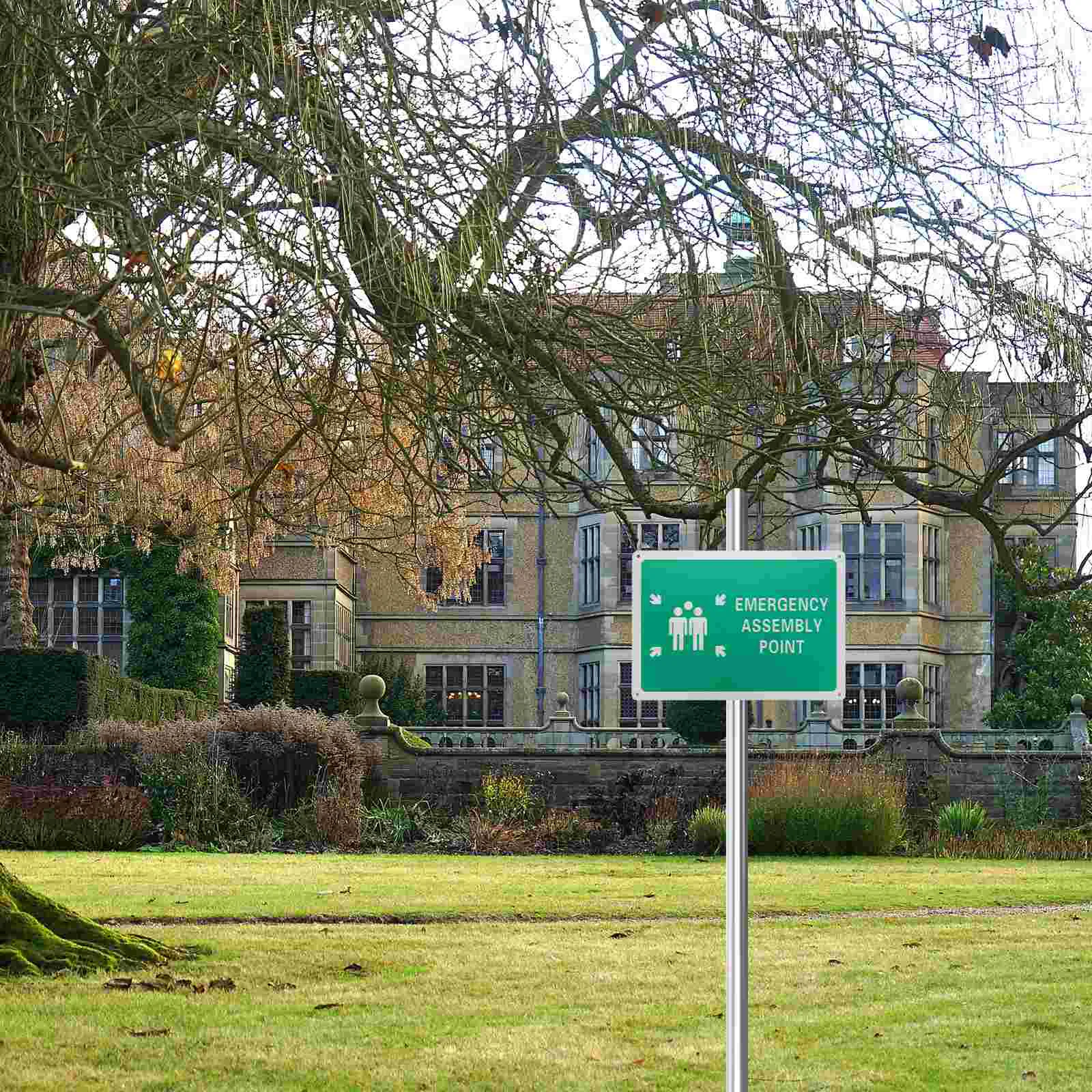 Signalisation de point d'assemblage, feu résistant aux intempéries, aluminium, étiquette d'urgence, mise en garde, panneaux d'iode, usine