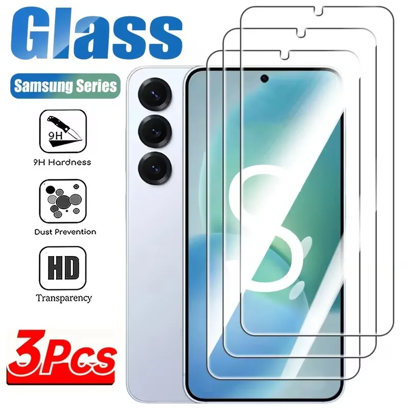 3Pcs For Samsung Galaxy A56 A55 A54 A53 Samsung A18 A17 A27 A37 A57 A36 A26 A16 Tempered Glass Screen Protector Protective Film
