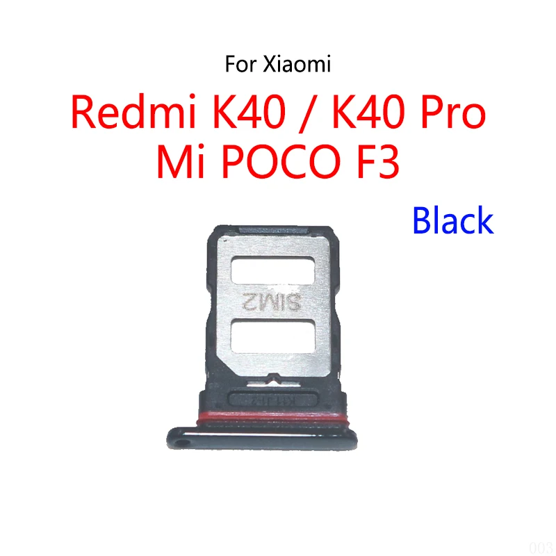 For Xiaomi Redmi K40 Pro / Mi POCO F3 New SIM Card Slot Tray Holder Sim Card Reader Socket