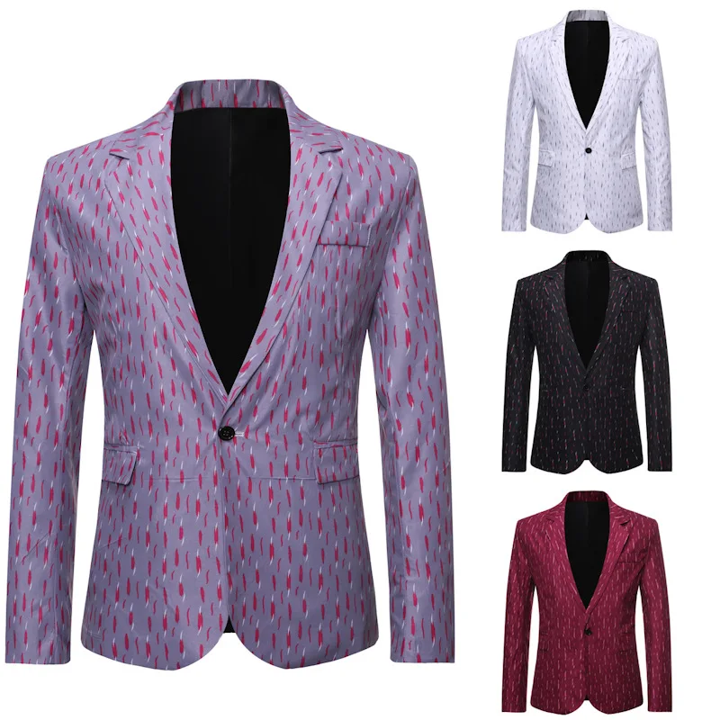 

Casual Suit Top British Style Business Suit One Button Jacket