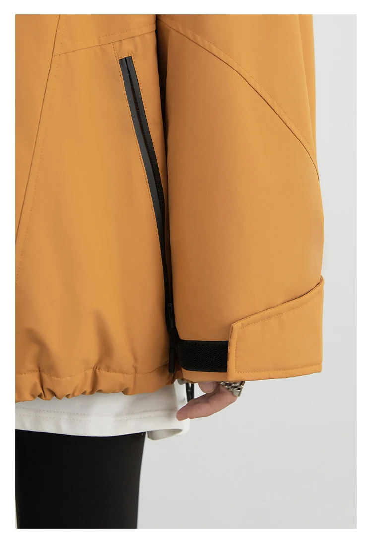 CHIC VEN Women Down Jacket Loose Outdoor Stand Up Collar Hooded 90 White Duck Down Lady Sport Coat Winter 2024 Female Clothing