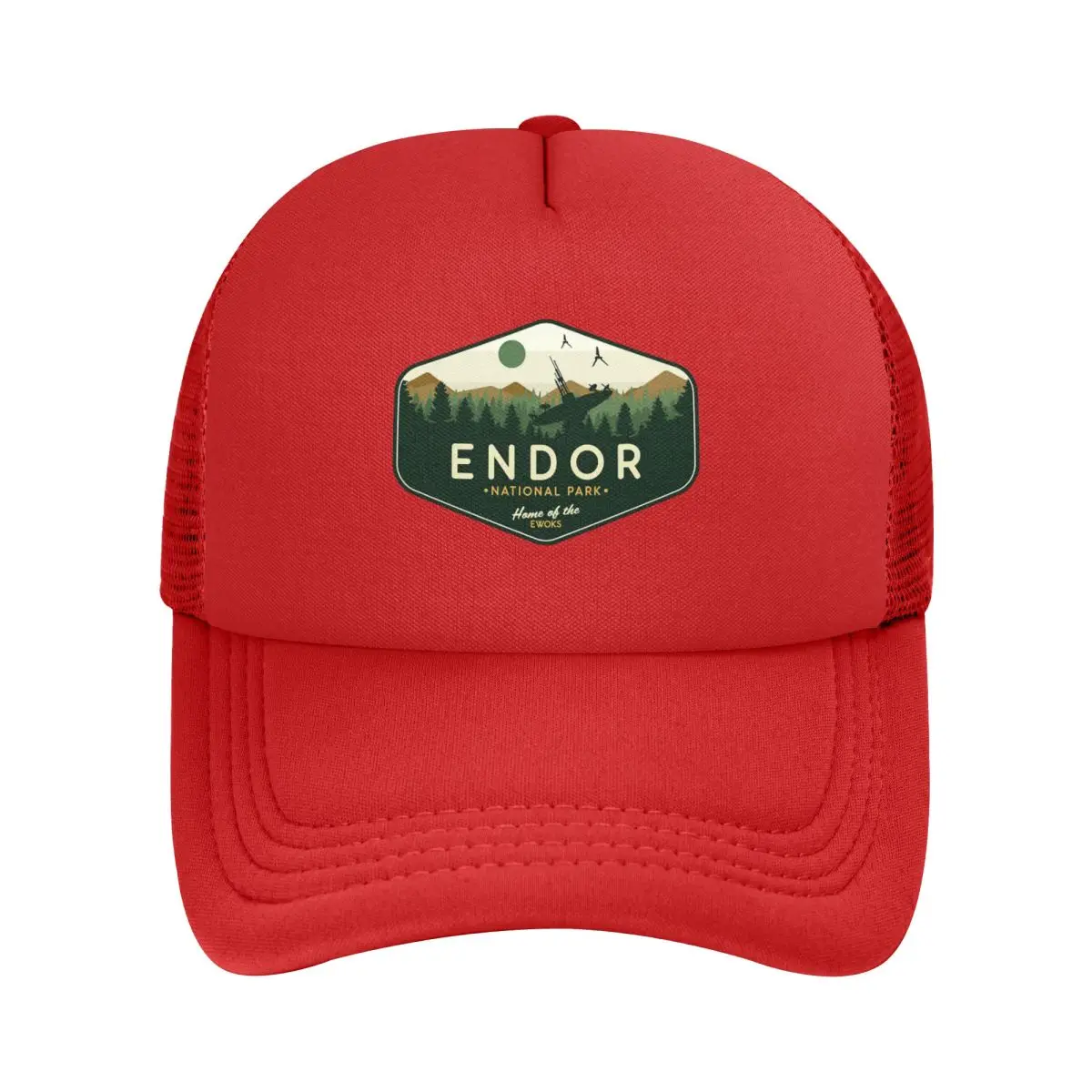 Endor National Park Home Of The Ewoks Mesh Baseball Caps Snapback Baseball Hats Breathable Casual Casquette Outdoor Unisex