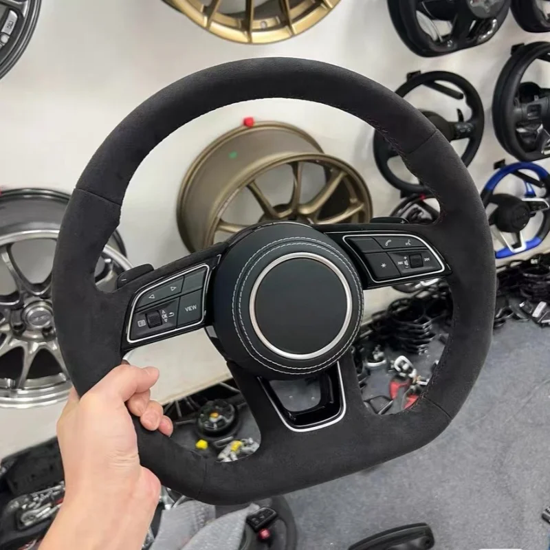 With Heating Upgraded Sports Multi-Function Steering Wheel For Audi A6 A7 A4 B8 B8.5 B9 S3 S4 S5 S6 C7 Q8 RS3 RS6 A5 A6 C7