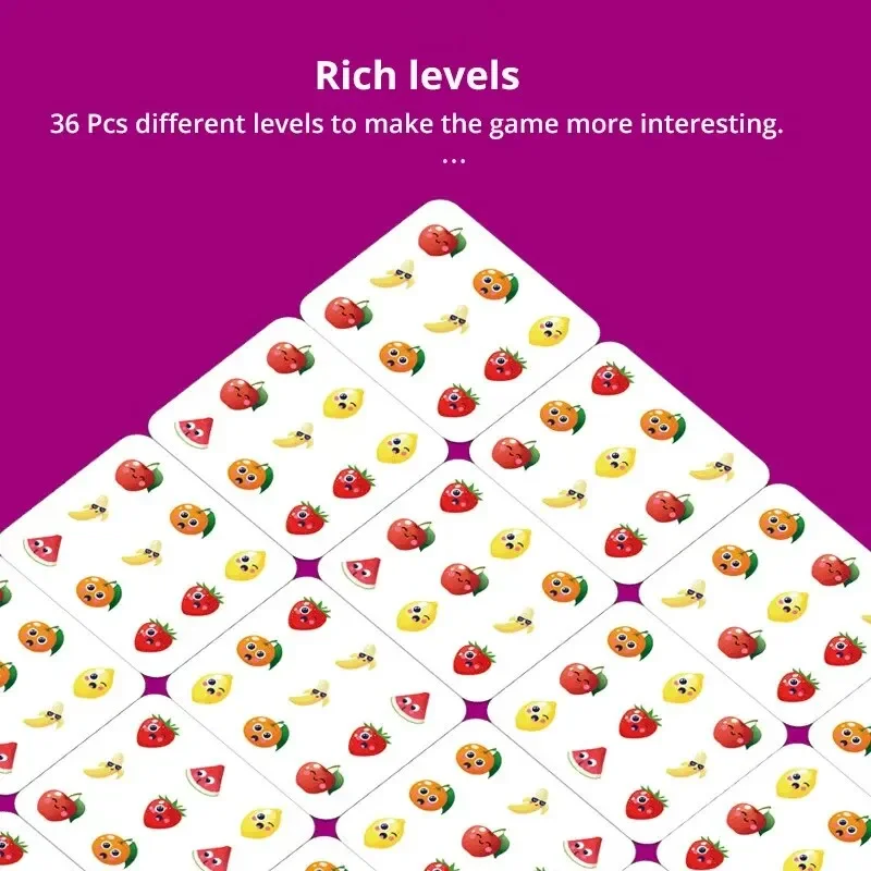 Jeux de société fruits enfants jouets éducatifs maître couleur correspondant Parent-enfant exercice de pleine conscience interactif