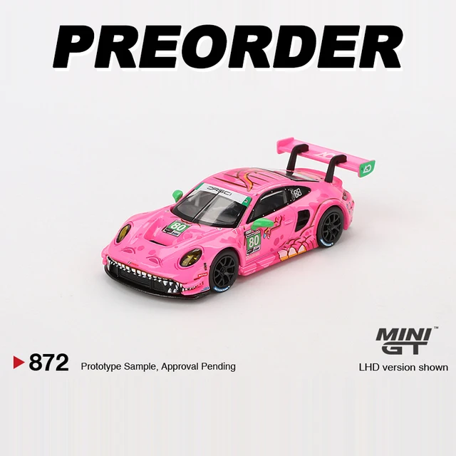 MINIGT 1:64 GT3 R 911 #80 #77 AO Racing 2023 VIRginia Roxy Pink