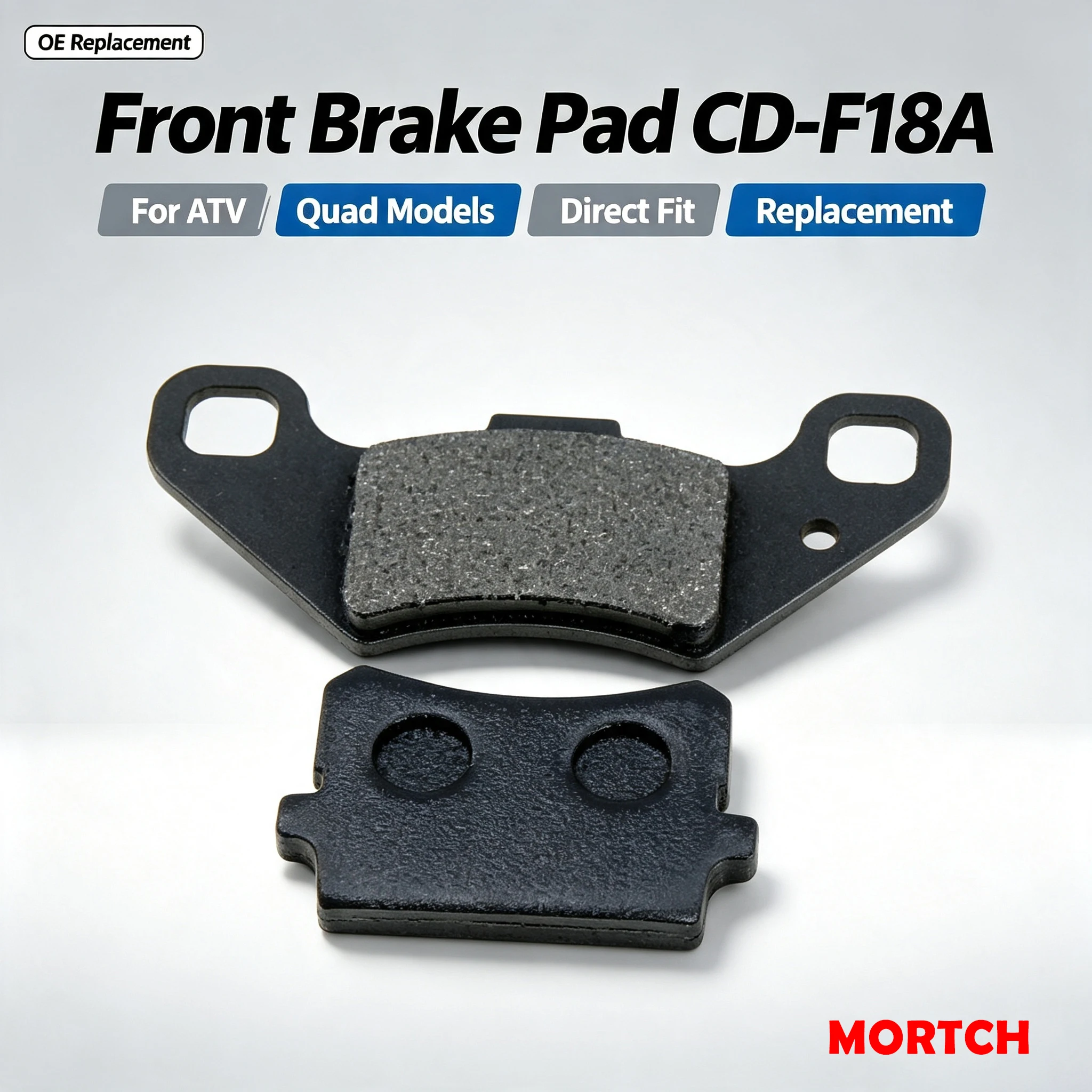 Vordere ATV Quad-Bremsbeläge CD‑F18A MIBPCD‑F18A 2 Stück für ADLY QUADZILLA XRV250 RL300 Direkter Bremssattel-Ersatz – Detail 4