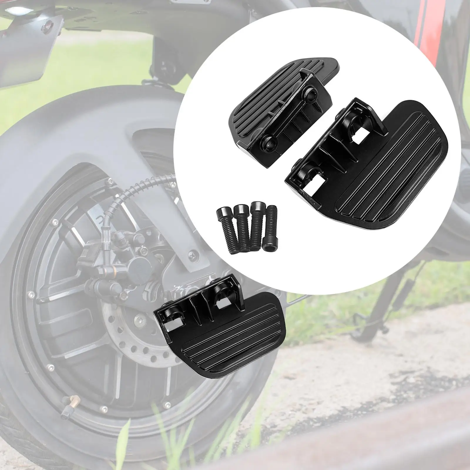 2Pcs Electric Bike Rear Pedals Cycling Accessory Passenger Foot Rests E Bike Foot Pegs Back Sear for U1C Electric Bicycle