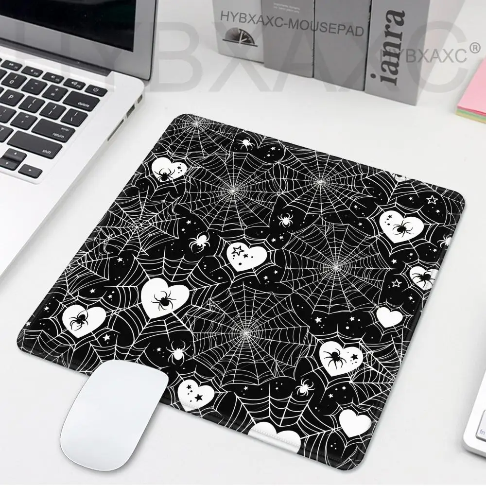 Gaming Mats White Spider Web Carpet for Mouse Pad Mat Computer Mousepad Speed Deskmat Mouspad Office Accessories HYBXAXC Gamer