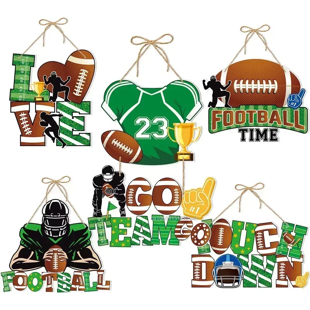 2024 Super Bowl Party Hanging Decor Rugby Theme Birthday Party Decorations American Football Super Bowl Party Supplies