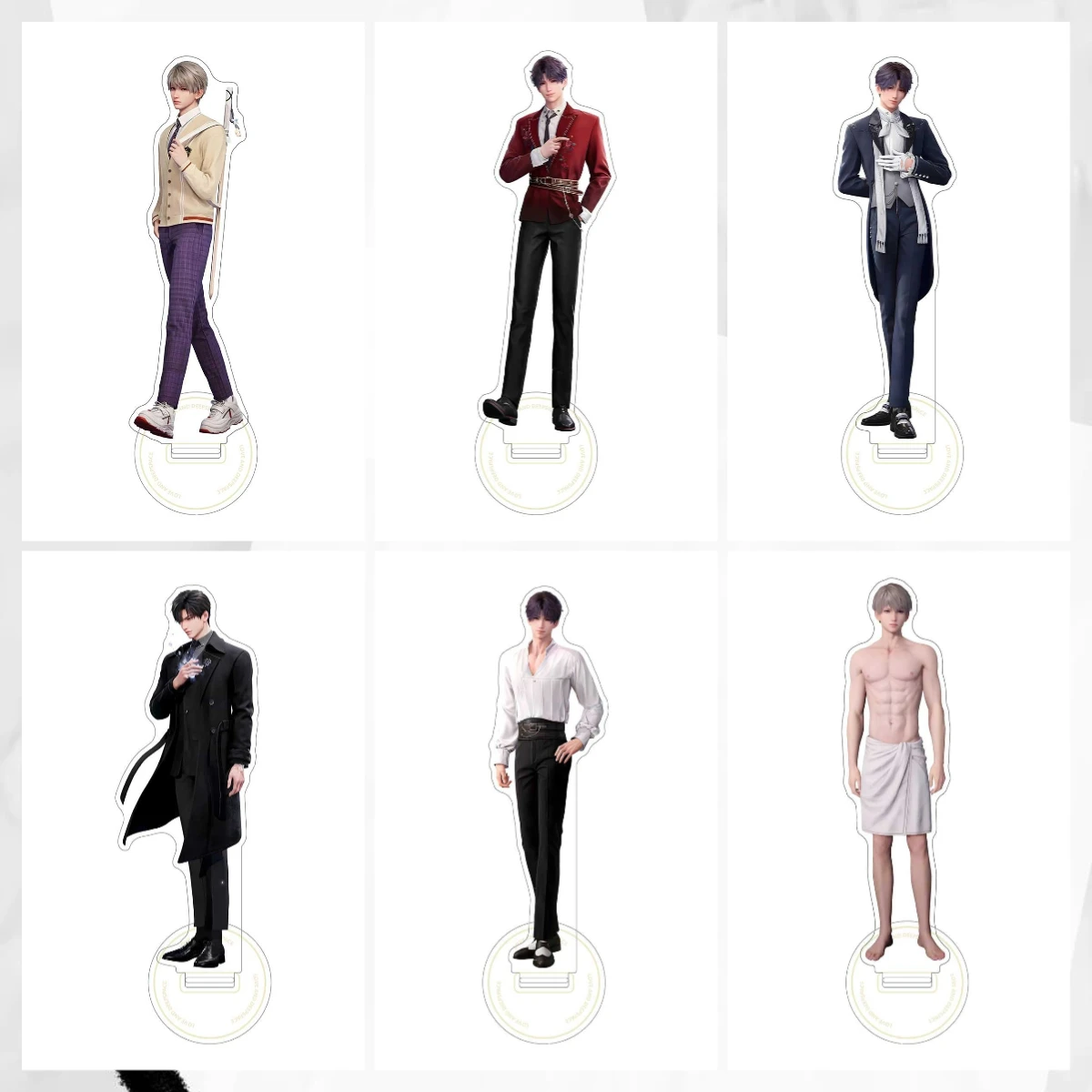 Game Li Shen Qi Yu Shen Xinghui Anime Acrylic Figure Stand Love and Deepspace Q Version Desktop Display Cartoon Room Decor Stand