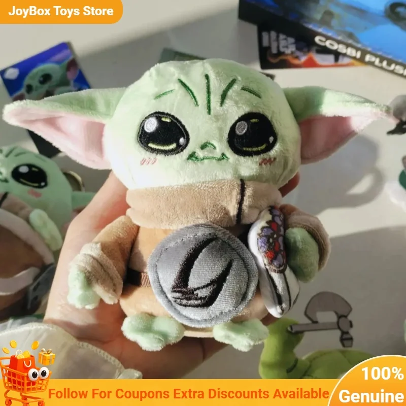 Authentic Hot Toys Star Wars The Mandalorian Baby Yoda Grogu Soft Textured Mini Figure Blind Box Bag Charm Keychain Collectible view 2