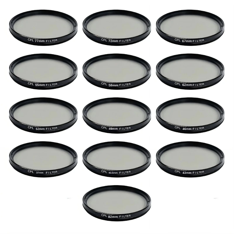 Kristallklarer Polarisationsfilter für professionelle Fotografie mit mehreren Durchmessern M76A – Detail 1
