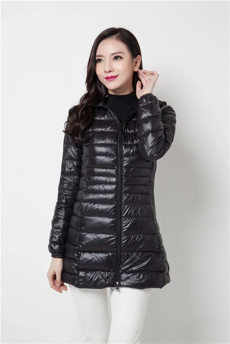 Women Spring/Autumn Ultra Lightweight Quilted Jacket 2022 New Woman Water and Wind-Resistant Big Size women Hoodies coat