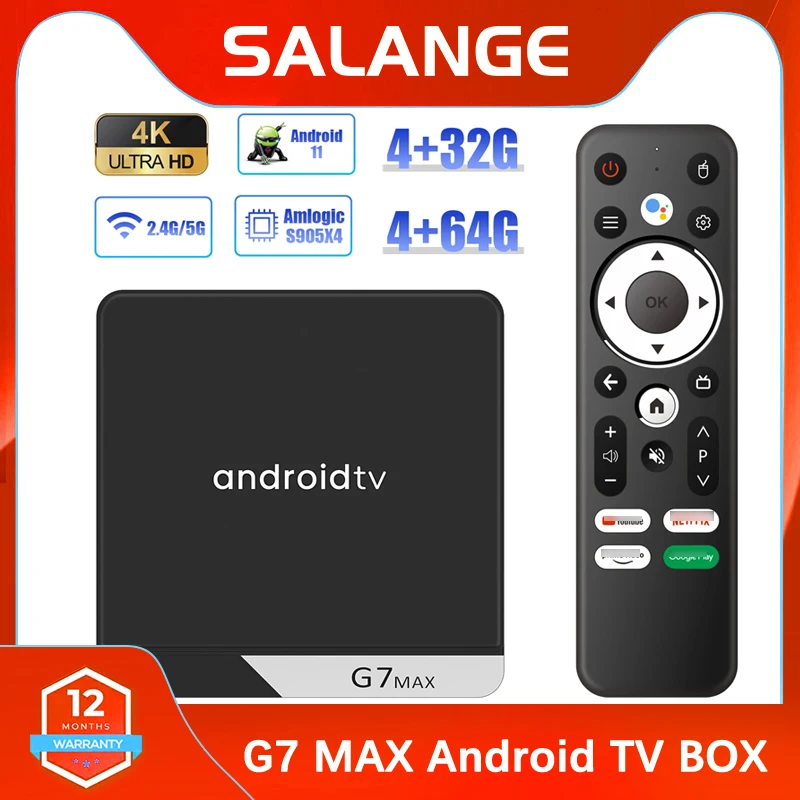 

G7 Max S905X4 Smart TV Box Android 11 4 Гб 64 ГБ 32 ГБ 4K HD 5G Wifi приемник медиаплеер TV Box медиаплеер