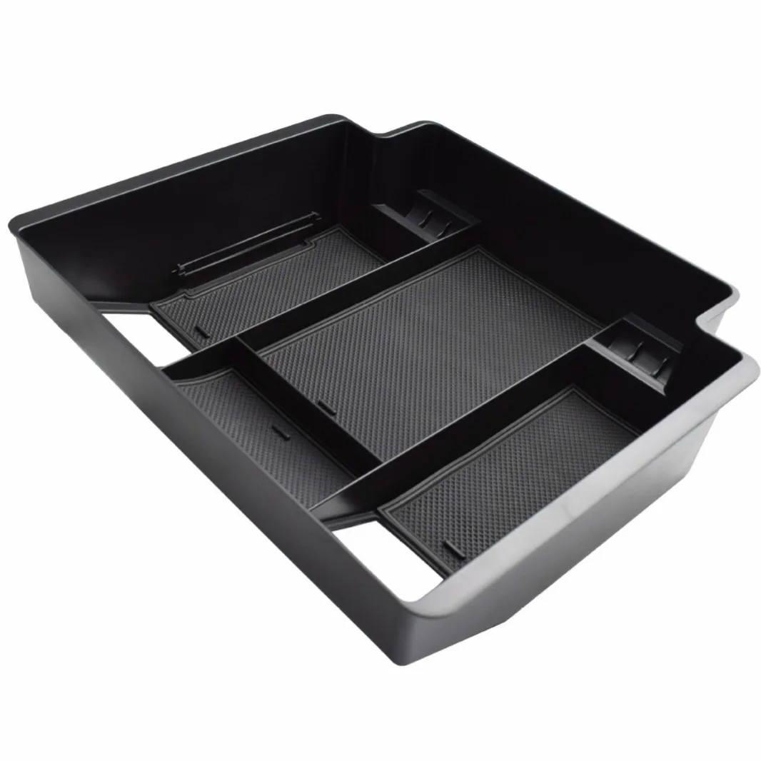 مناسبة لسيارة شيفروليه سيلفرادو وسييرا 1500 صندوق مسند الذراع صندوق تخزين كامل الحجم عبر الحدود