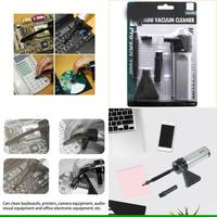 U55C Handheld Vacuum Cleaner Cordless Air Duster Collector for Car Home PC Keyboard AA Battery Powered Portable Small