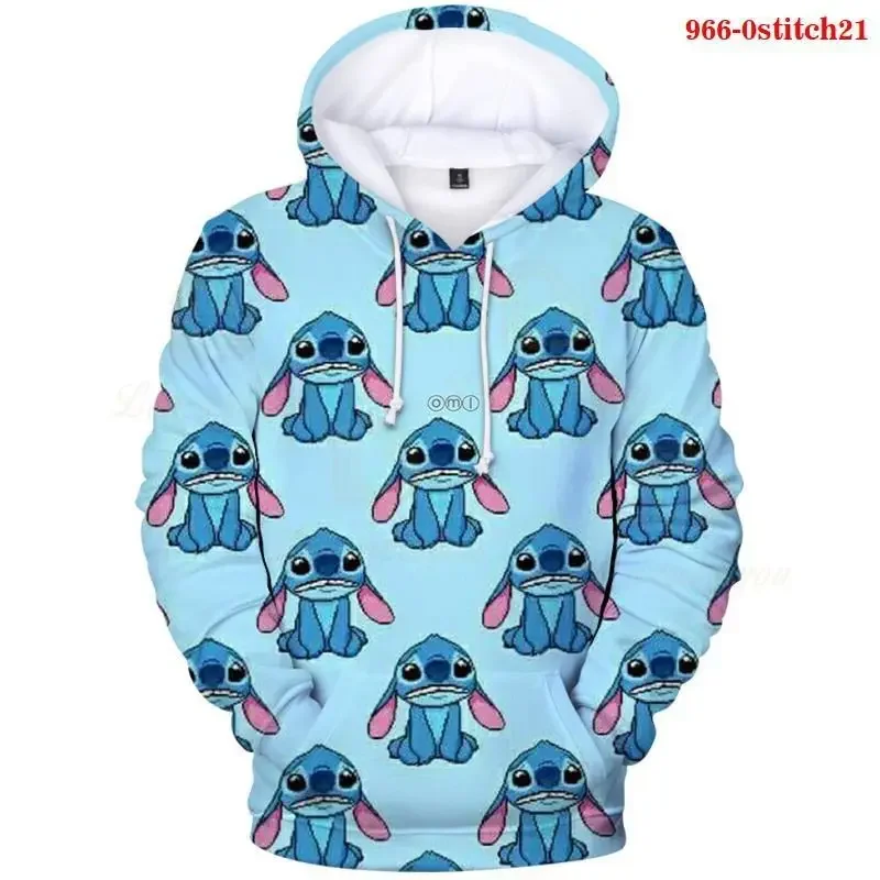 Dis Stitch Hoodies 3D Hoodie Sweatshirt Women Harajuku Anime Cartoon Cosplay Hoodies Men Adults Streetwear Pullover