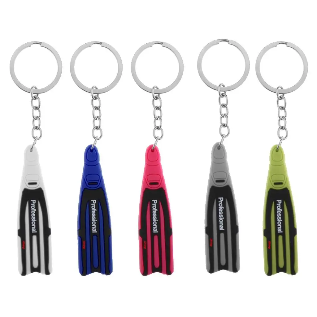 

Брелок для ключей с плавником для дайвинга, брелок для фанатов дайвинга, ювелирные изделия, подарок для дайвера