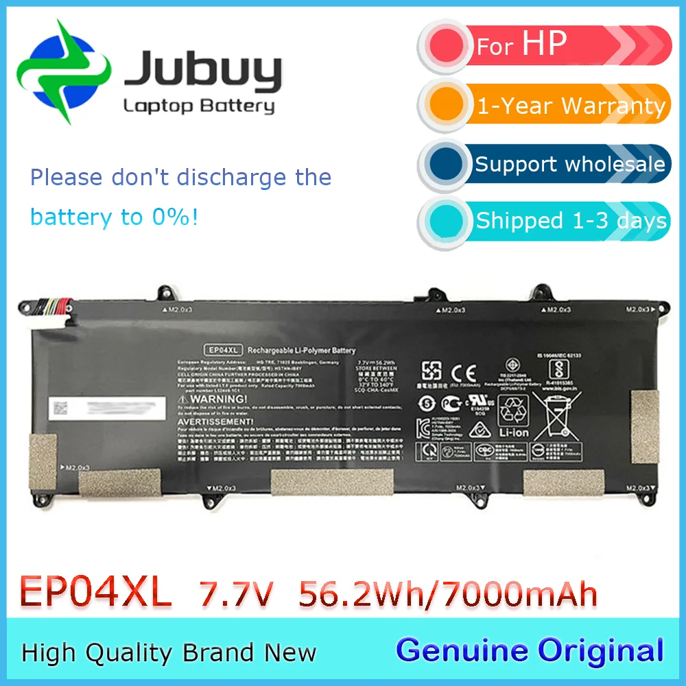 EP04XL 7.7V 56.2Wh Original Laptop Battery for HP Elite Dragonfly G1 G2 Max HSTNN-IB8Y HSTNN-DB9J