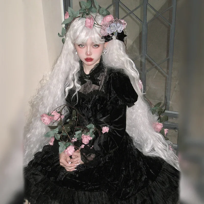 

Super Long Curls White Wig 1 Meter Curly Cos Lolita Hair With Water Wave Hairy Shape Wig For Girl Cosplay Use And Daily Headwear