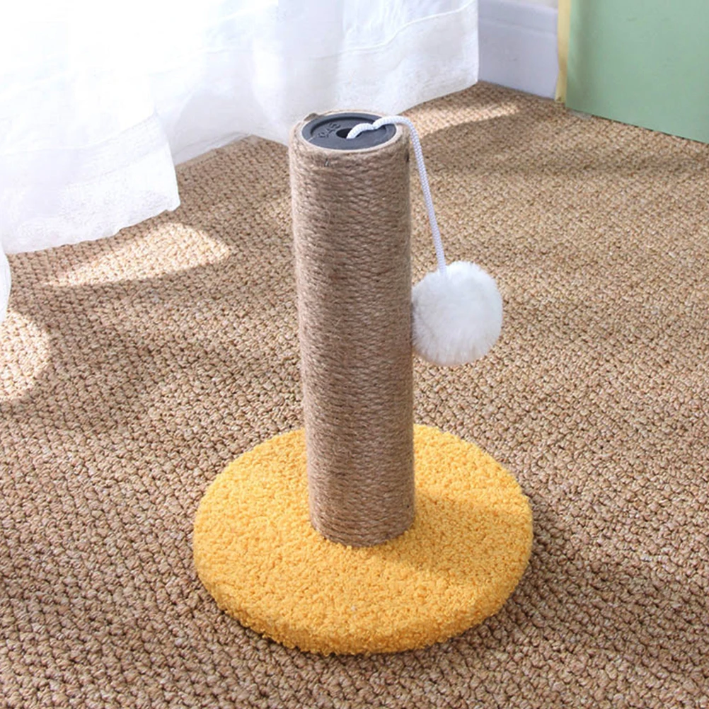 

Cat Scratching Post 7cm Diameter 35cm Length Durable Rope Natural Wood DIY Accessories Kitten Climbing Replacement Indoor
