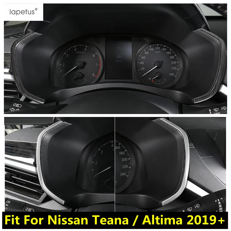 

Lapetus Accessories Fit For Nissan Altima / Teana 2019 - 2023 Stainless Steel Dashboard Instrument Gauge Screen Cover Kit Trim