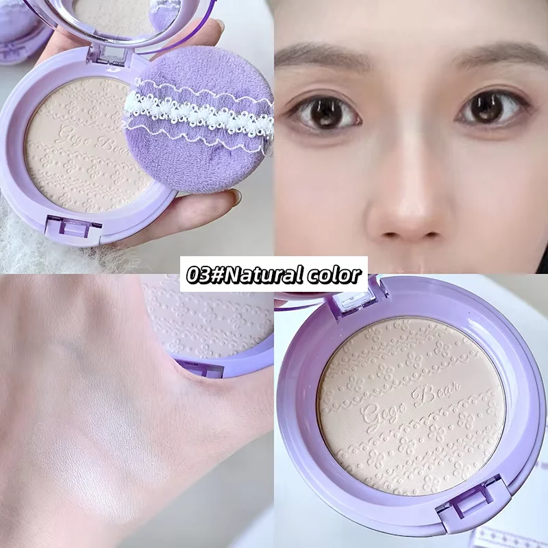 Gege Bear set maquillaje en polvo suave coca cola polvo transparente textura fina juego impermeable maquillaje