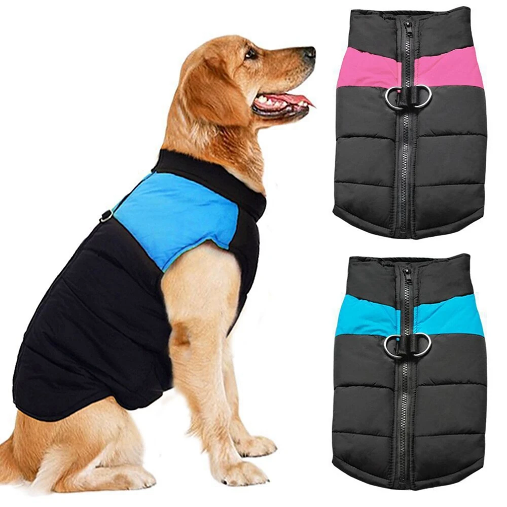 Large Pet Dog Jacket Winter Warm Dog Clothes Waterproof Pet Vest Jacket For Small Medium Large Dogs Golden Retriever Labrador