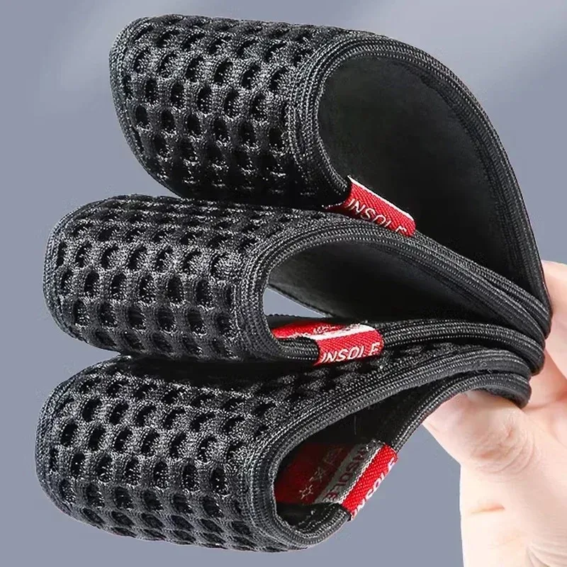 2-20pc Bamboo Charcoal Deodorant Insoles Mesh Breathable Absorb-Sweat Shoe Pads Men Running Sports Shoes Insert Deodorant Insole