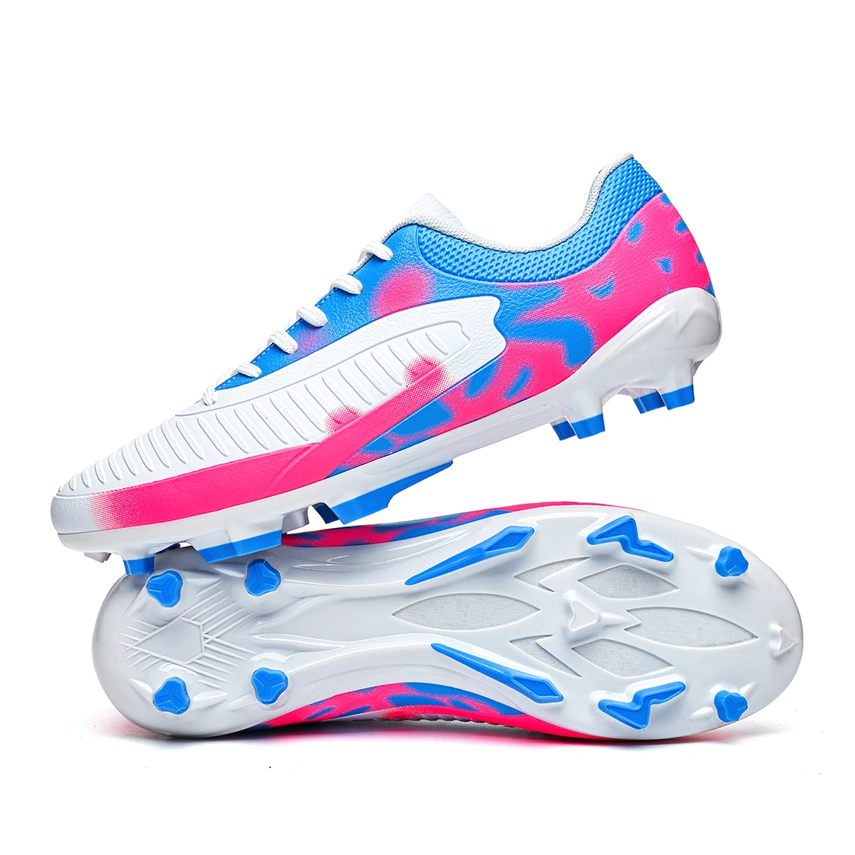 Atmungsaktive FG/AG-Fußballschuhe für Herren mit langen Stollen, geeignet für Training und Wettkampf, universelle rutschfeste Sportschuhe für alle Jahreszeiten. – Detail 7