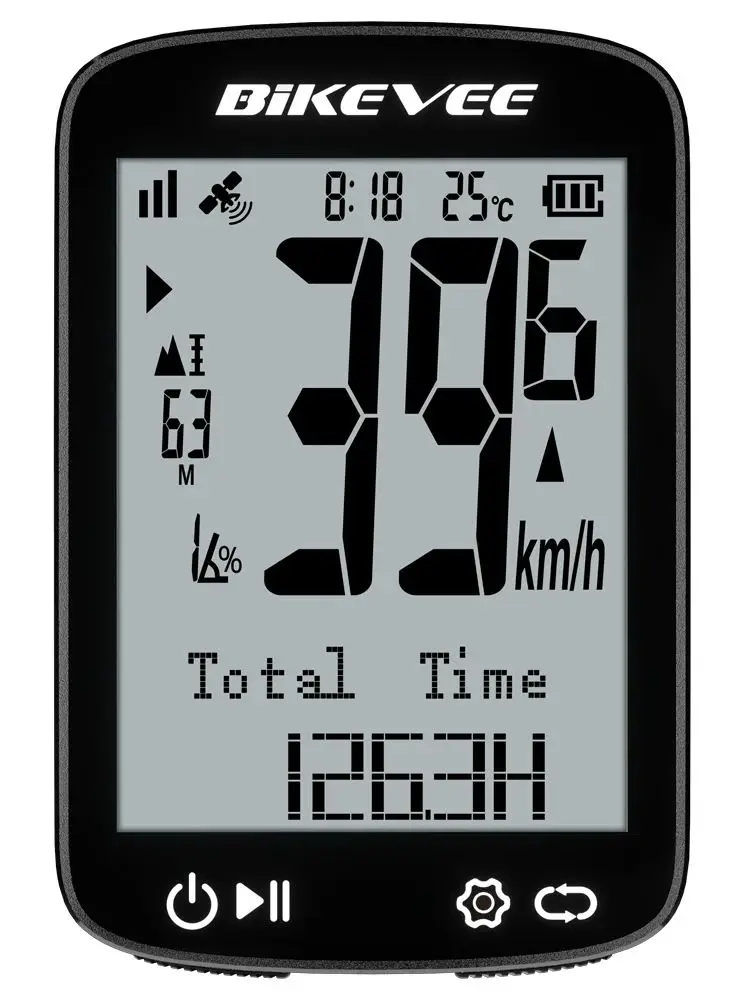 AliExpress Bikevee GPS Bike Computer Wireless MTB Road Bicycle Odometer Cycling Speedometer Odometer LCD Screen Display with Auto Backlight