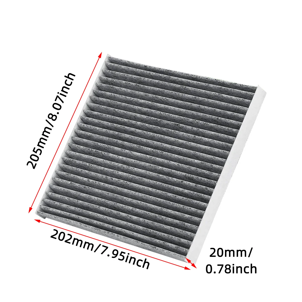 2PCS Activated Air Filter Calm Carbon Fiilter Cabin for Toyota Tacoma 2005-2023 CF10374 87139-YZZ09 88508-01010 88508-04010