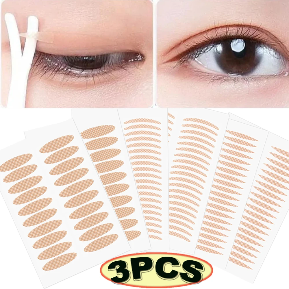 Unsichtbare doppelte Augenlid Aufkleber Spitze Paste klare beige Streifen selbst klebende natürliche Augen band Make-up-Tool neues doppeltes Augenlid band