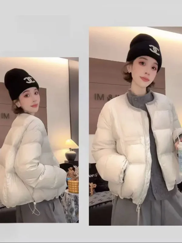 

Модная короткая хлопковая куртка для женщин, зимняя утепленная, комфортная, теплая, свободного кроя, на молнии, в корейском стиле