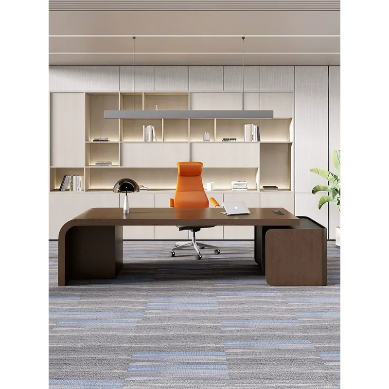 Modern Executive Desk Simple Office Table Multifunctional Single High End President Desk for Boss Chairperson Workspace