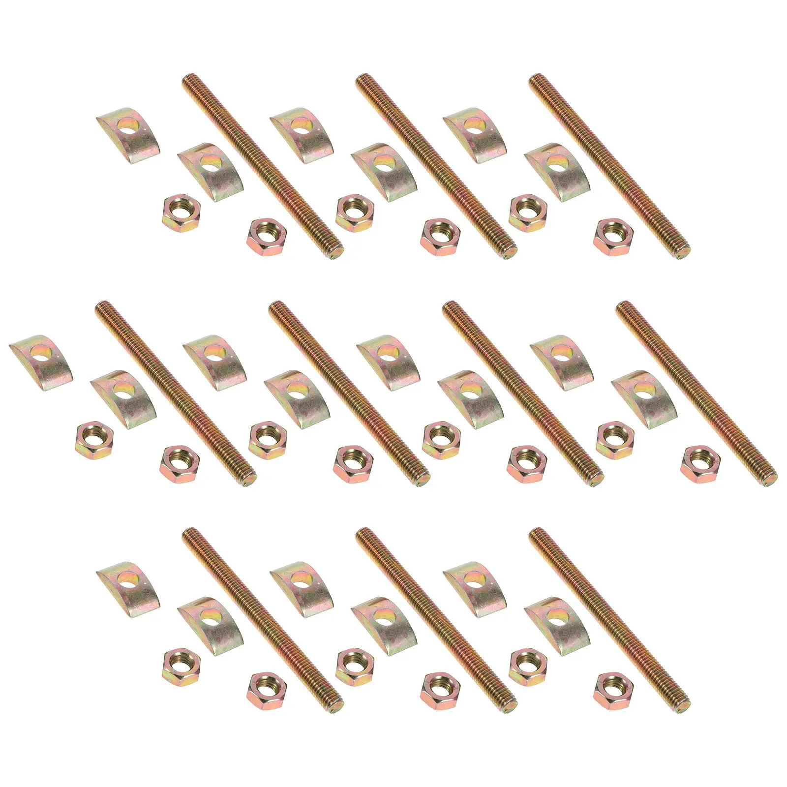 

10Pcs Table Top Connectors Iron Countertop Installation Hardware Miter Connector Bolts for Furniture Fastening Bed Frame Joint