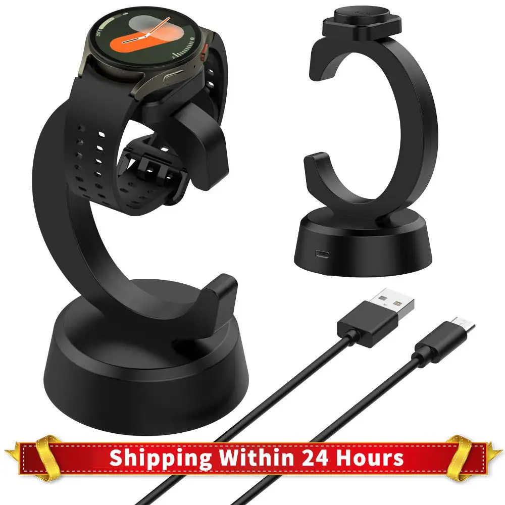 

Беспроводная подставка, адаптер для зарядного устройства, магнитный держатель для зарядки часов, док-станция для Samsung Galaxy Watch 8/8 Classic/Ultra 2025/7