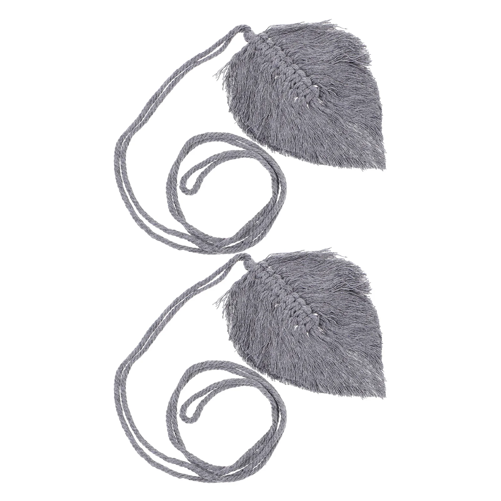 2 قطعة حساسة البوهيمي الحياكة رباط للستائر أنيقة الاستخدام المنزلي ملحق للنوافذ أبواب جدار المنزل استخدام الستار المثبت #6