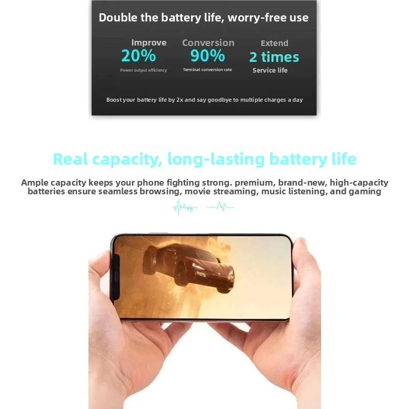 لبطارية IPhone15 IPhone8p سعة كبيرة 7plus/5s/6s/6sp/13/xs/11/x بطاريات بديلة للبطارية عالية السعة مع أدوات