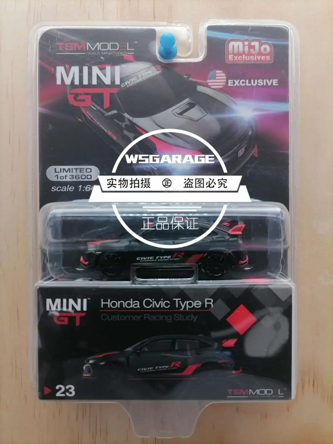 Mini GT 1:64  Honda series Civic  R Collection of die-cast alloy car model ornaments gifts