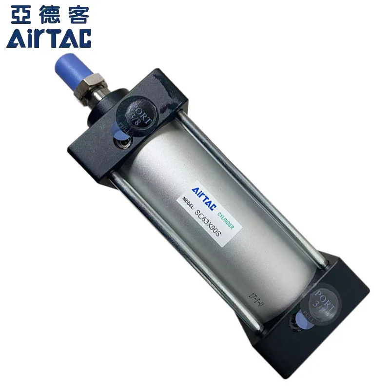 

Airtac Pneumatic Cylinder Bore63 Aluminum Alloy SC Standard Air Cylinder SC63X25X50X75X100X150S Tie-Rod Magnet