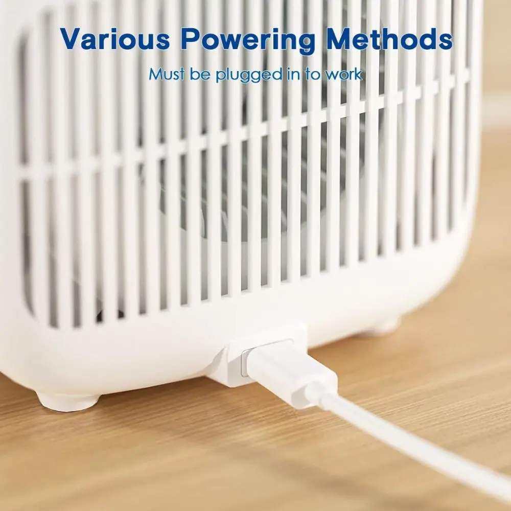 

Colorful Light Portable Desk Fan 11.8 Inch LED Light Table Fan Quiet Touch Control Small Personal Cooling Fan Bedroom