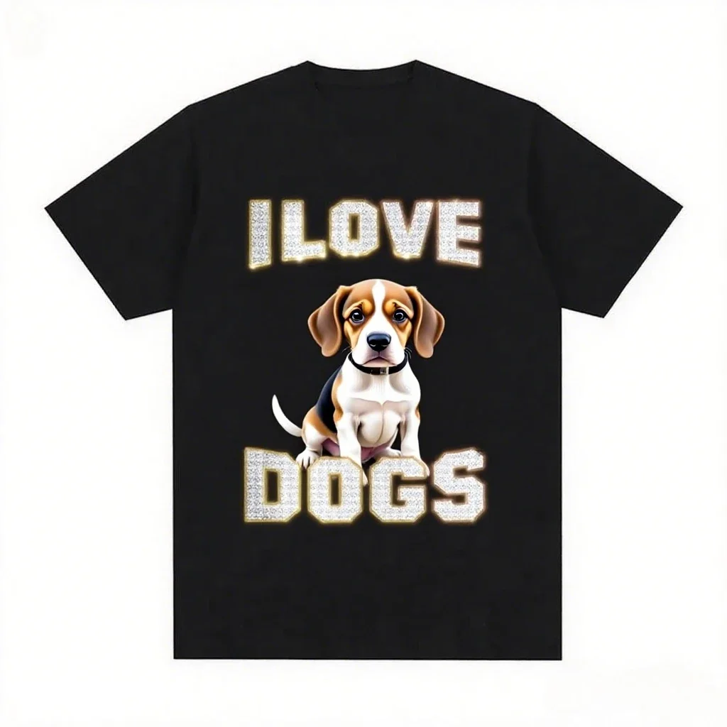 

Футболка I Love Puppies высокого качества Puppy Meme для любителей щенков, футболка с короткими рукавами, свободная футболка унисекс, уличная одежда, удобный топ